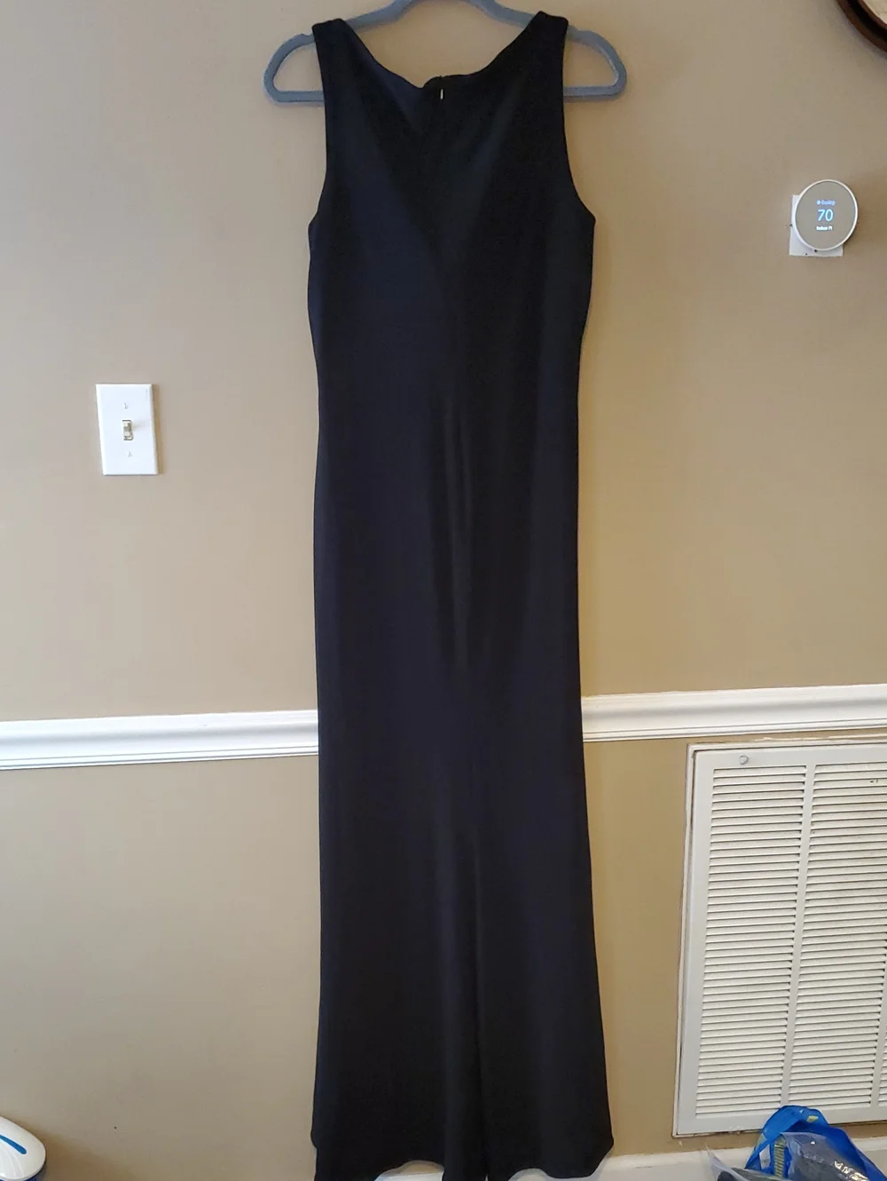 Mac Duggal Ieena 26513 Black Ruched Jersey V Neck Gown Maxi Dress Size 10 NWOT'S - Picture 5 of 12
